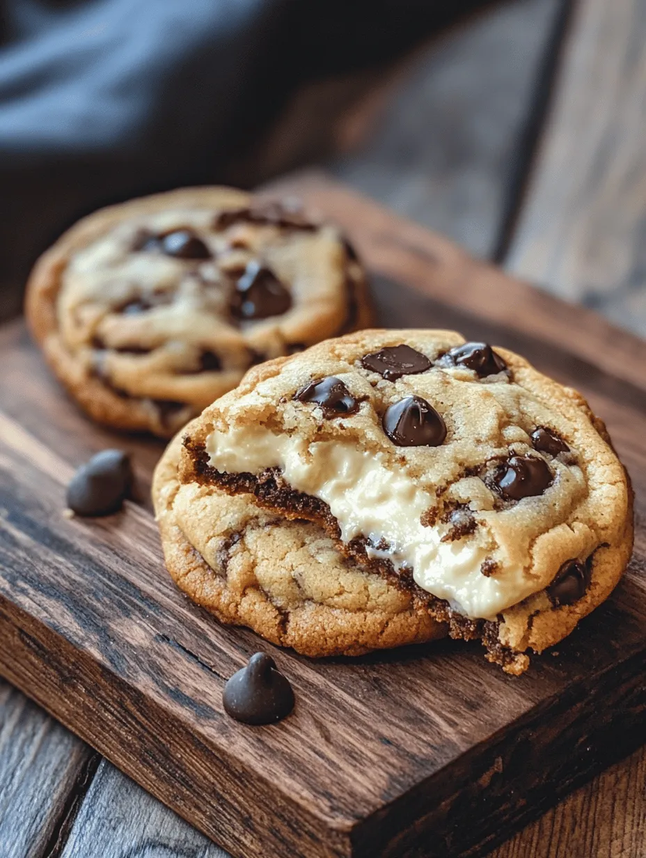 Indulge in Cheesecake Stuffed Chocolate Chip Cookies: A Decadent Delight