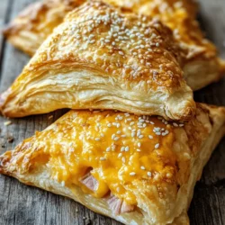 Cheesy Ham Delights are a savory snack that brings a delightful twist to your appetizer repertoire. Perfect for parties, family gatherings, or even a cozy night in, these bite-sized treats are sure to impress your guests and satisfy your cravings. With a mouthwatering combination of flavors—savory diced ham, creamy cheeses, and a flaky crust—this recipe is as delicious as it is easy to prepare. Whether you’re hosting a game night or looking for a quick snack to whip up for your family, Cheesy Ham Delights are the perfect choice.