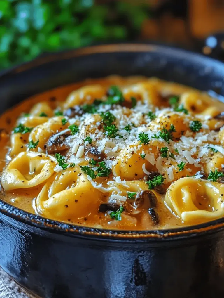 In the comforting world of soups, few dishes evoke the same warmth and satisfaction as a creamy bowl of mushroom and spinach tortellini soup. This Creamy Parmesan Mushroom and Spinach Tortellini Soup is not just a meal; it’s an experience wrapped in rich flavors and nourishing ingredients that speak to the heart. As the chill of fall settles in or when the winter nights grow longer, this soup emerges as a perfect companion for cozy dinners or lively gatherings with friends and family.