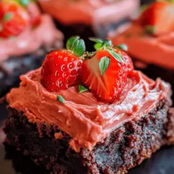 Delight in the rich and fruity flavors of strawberry brownies, a delectable twist on the classic dessert that combines the sweetness of strawberries with the richness of chocolate. These brownies offer a unique blend of tastes and textures that create a mouthwatering experience, perfect for any occasion. Whether you're hosting a gathering, celebrating a special event, or simply treating yourself to something sweet at home, these strawberry brownies are sure to impress family and friends.