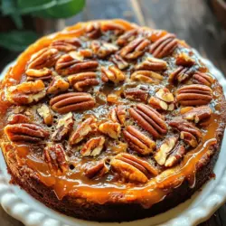 Upside-down cakes have a special place in the hearts of dessert lovers, offering a delightful surprise with each slice. The unique presentation, with caramelized fruit or nuts sitting atop a moist cake, creates a visually stunning dessert that captures attention at any gathering. Among these charming confections, the Upside-Down Caramel Pecan Cake stands out with its exquisite balance of sweet caramel and crunchy pecans. This cake not only showcases rich flavors but also embodies a comforting sense of home, making it a perfect centerpiece for family gatherings, festive celebrations, or a cozy evening treat.