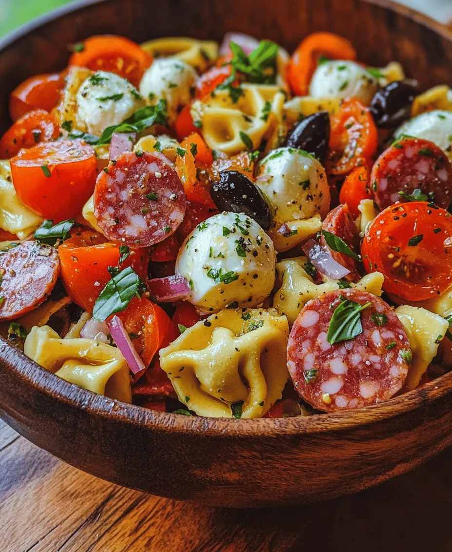 Pasta salads are a beloved staple in many households, particularly during the warmer months when gatherings and barbecues become frequent. They are versatile, easy to prepare, and can be served as a side dish or a main course, making them an ideal choice for potlucks, picnics, and family dinners. One such delightful pasta salad is the Salami-Mozzarella Tortellini Pasta Salad. This refreshing and satisfying dish combines the rich flavors of salami and creamy mozzarella with the delightful texture of cheese tortellini, all tossed in a zesty Italian dressing.