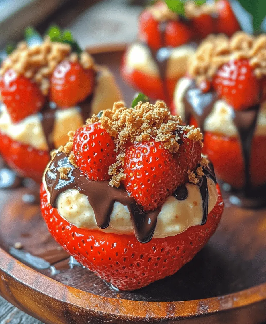 Cheesecake Stuffed Strawberries offer a delightful medley of flavors and textures. The sweetness of ripe strawberries perfectly complements the rich, creamy cheesecake filling. Each bite delivers a satisfying crunch from the berry's exterior, followed by the smooth, velvety texture of the cheesecake. This combination not only tantalizes the taste buds but also provides a refreshing burst of flavor, making it an irresistible choice for any dessert lover.