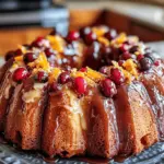 As the holiday season approaches, our thoughts often turn to festive gatherings filled with delightful flavors and joyful memories. One dessert that perfectly encapsulates the spirit of the season is the Cranberry Orange Bliss Bundt Cake. This stunning cake is not just a treat for the eyes; it’s a delicious combination of tart cranberries and zesty oranges, creating a harmony of flavors that will leave your guests craving more. Whether you’re hosting a holiday party, celebrating a special occasion, or simply indulging in a cozy night at home, this cake is the ideal centerpiece.