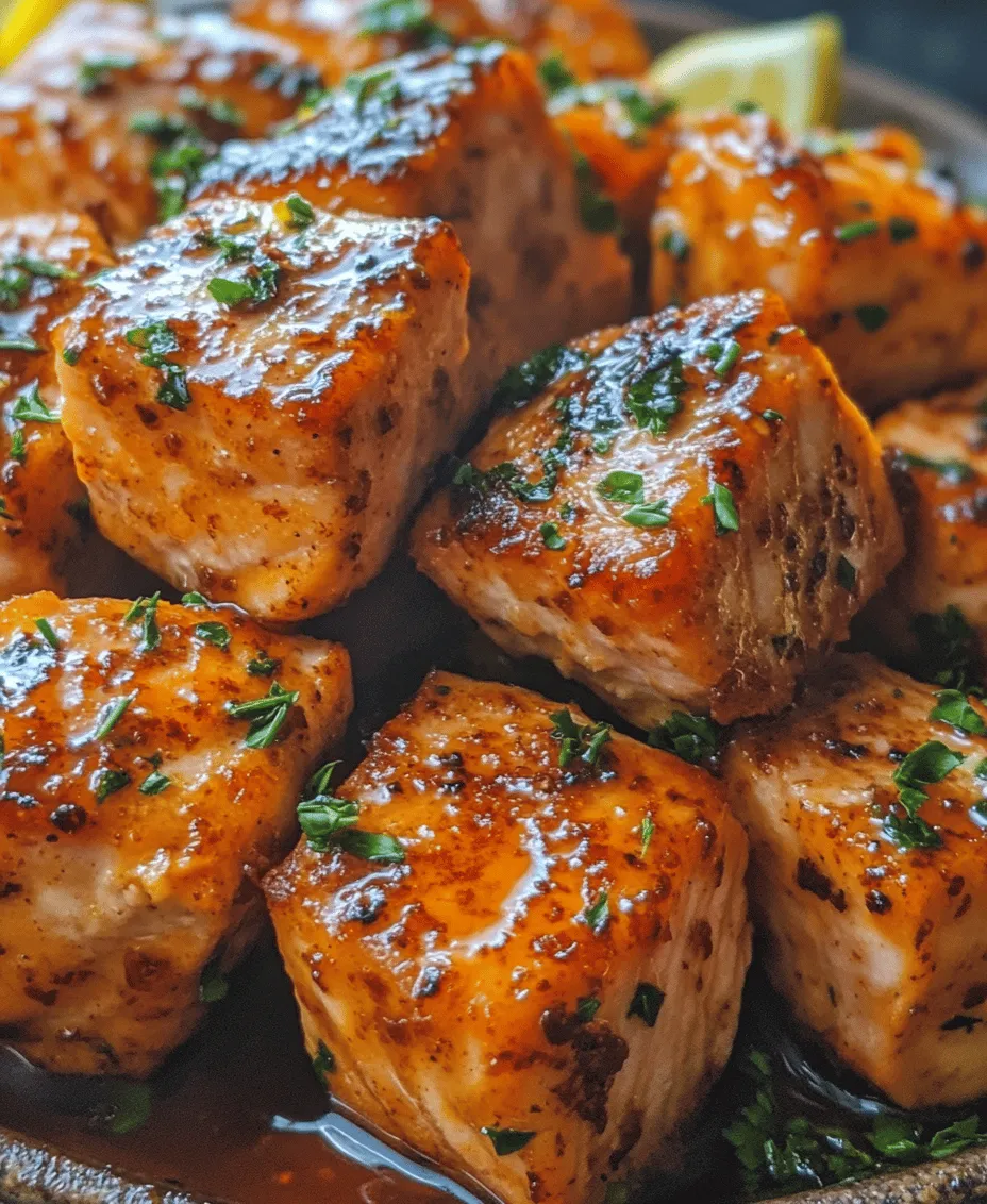 If you're looking to elevate your culinary repertoire with a dish that tantalizes the taste buds, look no further than Hot Honey Salmon Bites. This delightful recipe marries the rich, buttery flavor of salmon with a sweet and spicy glaze that will leave your guests begging for more. The contrast of textures—from the crispy edges of the salmon to its tender, flaky center—creates a culinary experience that is truly unforgettable.