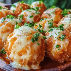 If you’re searching for the perfect appetizer that will impress your guests and keep them coming back for more, look no further than Cheesy Delight Balls. These delectable bites are a hit at parties, game day gatherings, or even cozy family dinners. With their irresistible combination of gooey cheese and savory flavors, Cheesy Delight Balls are easy to make and guaranteed to be a crowd-pleaser.