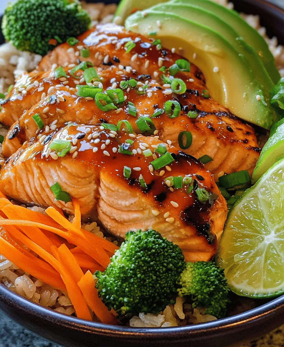 At the heart of our Sweet Heat Honey Sriracha Salmon Bowl is salmon, a fish celebrated not only for its rich flavor but also for its impressive health benefits. Salmon is an outstanding source of high-quality protein, which is essential for building and repairing tissues in the body. Beyond protein, salmon is particularly renowned for its content of omega-3 fatty acids, which are known to support heart health, reduce inflammation, and promote brain function.