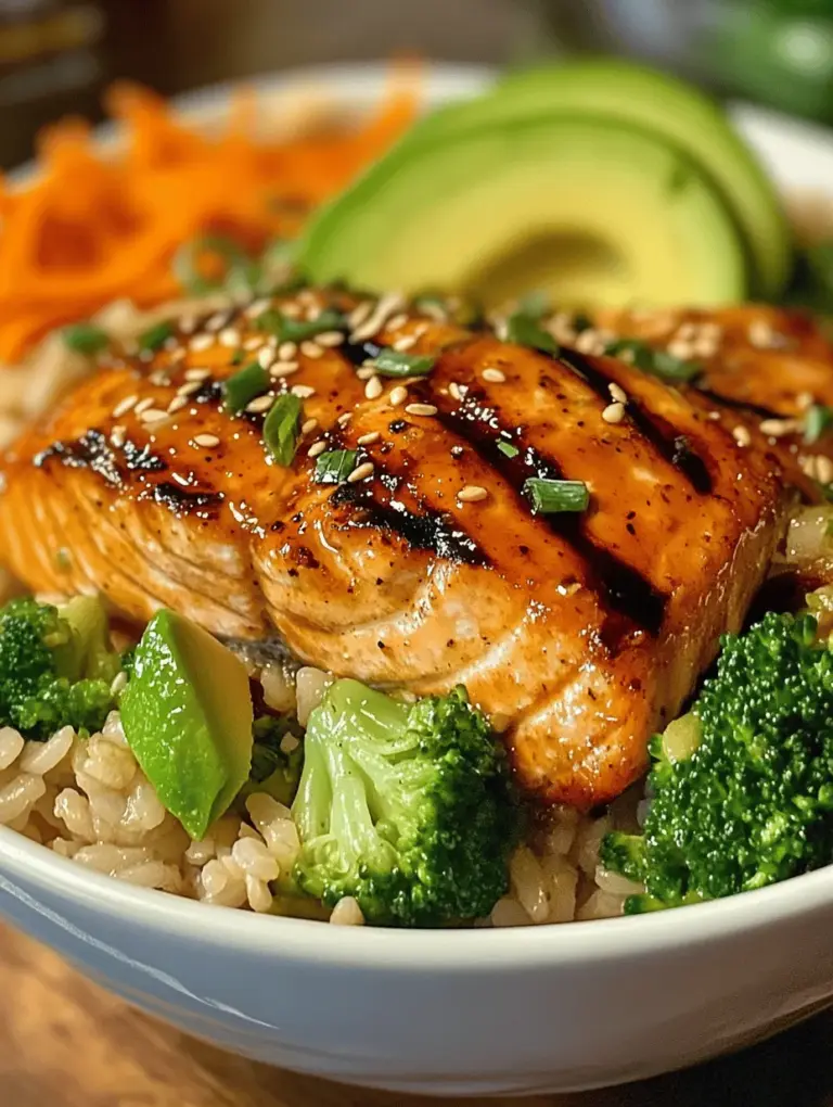 At the heart of our Sweet Heat Honey Sriracha Salmon Bowl is salmon, a fish celebrated not only for its rich flavor but also for its impressive health benefits. Salmon is an outstanding source of high-quality protein, which is essential for building and repairing tissues in the body. Beyond protein, salmon is particularly renowned for its content of omega-3 fatty acids, which are known to support heart health, reduce inflammation, and promote brain function.