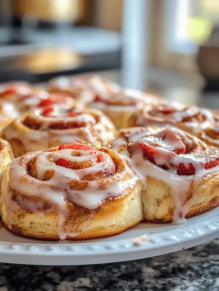 Imagine waking up to the delightful aroma of freshly baked cinnamon rolls wafting through your kitchen, a warm hug of comfort on a lazy weekend morning. Now, elevate that experience with a burst of vibrant, sun-kissed flavor by incorporating juicy strawberries into the mix. Strawberry Swirl Cinnamon Rolls are a unique twist on the classic cinnamon roll, marrying the warm spiciness of cinnamon with the refreshing sweetness of strawberries. This recipe not only satisfies your sweet tooth but also showcases the beauty of seasonal produce, making it an ideal treat for spring and summer gatherings.