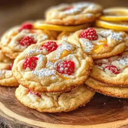 There's something truly enchanting about the combination of lemon and raspberry, especially when it comes to baking. The Lemon Raspberry Dream Cookies are a testament to how these two ingredients can meld together to create a dessert that is both refreshing and indulgent. The vibrant citrus notes of lemon paired with the sweet-tart flavor of fresh raspberries create a symphony of taste that dances on the palate. For fans of light, citrusy desserts, this cookie recipe is a dream come true, offering a perfect balance between sweetness and tartness.