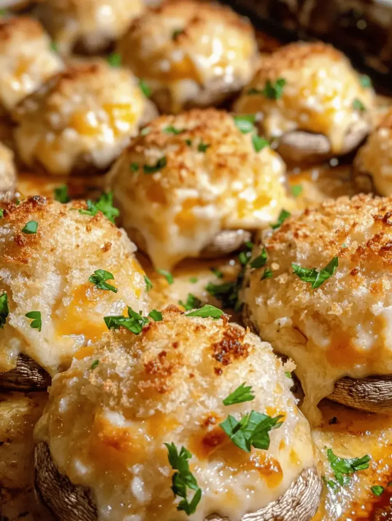 When it comes to appetizers that are sure to impress, few dishes can compete with the savory delight of stuffed mushrooms. Among the myriad of variations, White Cheddar Stuffed Mushrooms stand out for their creamy, cheesy goodness that captures the essence of comfort food. These delectable bites not only offer an explosion of flavor but also showcase the versatility of mushrooms, which serve as the perfect vehicle for a variety of fillings. Whether you’re hosting a lively gathering, planning a cozy family dinner, or simply looking for a satisfying snack, these stuffed mushrooms are guaranteed to please.