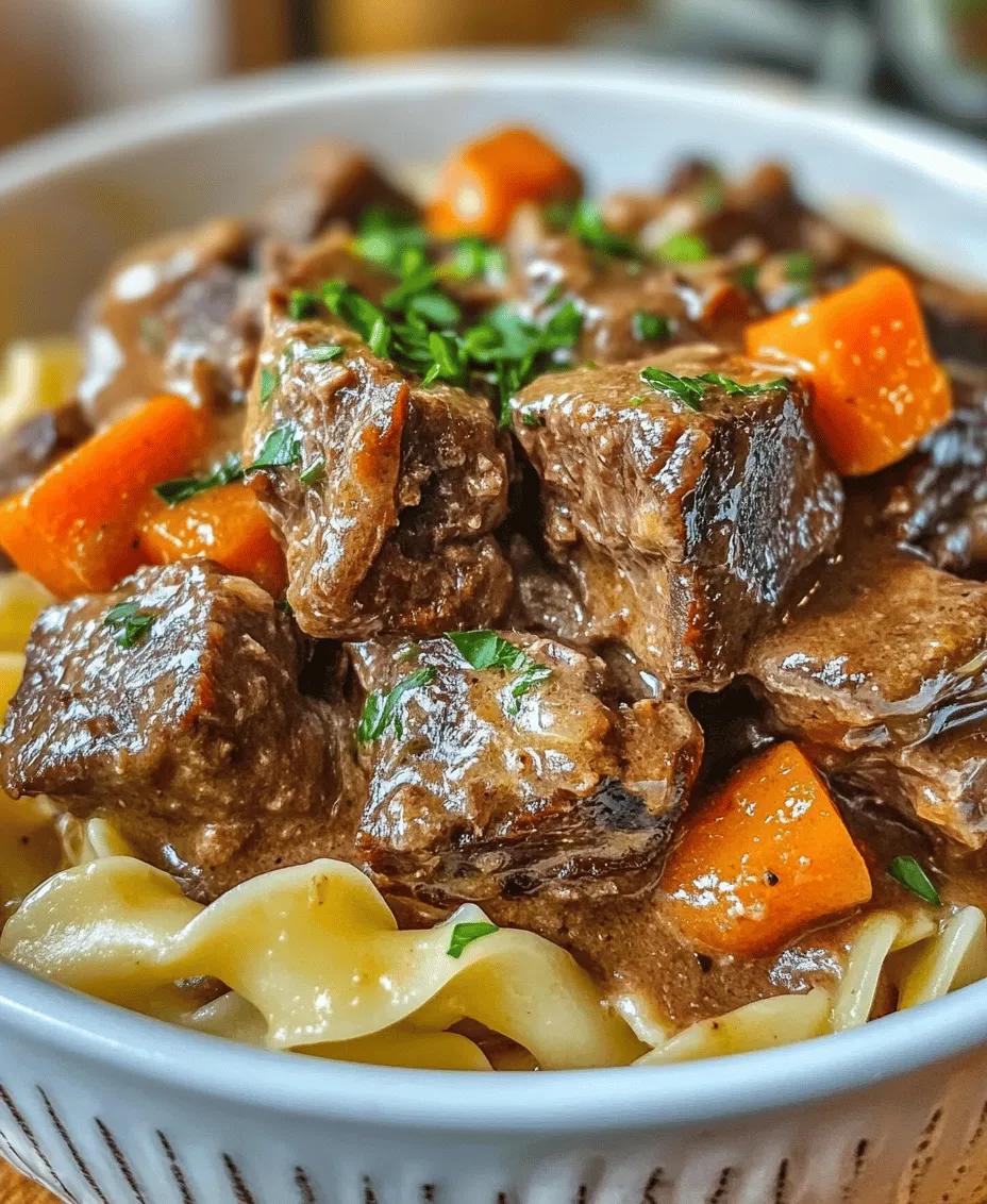 If you’re searching for a comforting dish that brings warmth and satisfaction to your dining table, look no further than the Slow Cooker Pot Roast Beef Stroganoff Delight. This classic recipe fuses tender, flavorful beef with a creamy sauce, perfectly complemented by mushrooms and vegetables, all brought together effortlessly in your slow cooker. The beauty of this dish lies not only in its rich flavor and hearty texture but also in the ease of preparation.