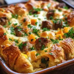 When it comes to breakfast, nothing quite captures the comfort of a warm, flavorful dish like a Croissant Bake Breakfast Casserole. This delightful recipe combines flaky, buttery croissants with rich, savory ingredients, resulting in a dish that is not only satisfying but also visually appealing. The appeal of this casserole lies in its ability to bring together the best aspects of breakfast in a single serving, making it perfect for busy mornings or leisurely brunch gatherings.