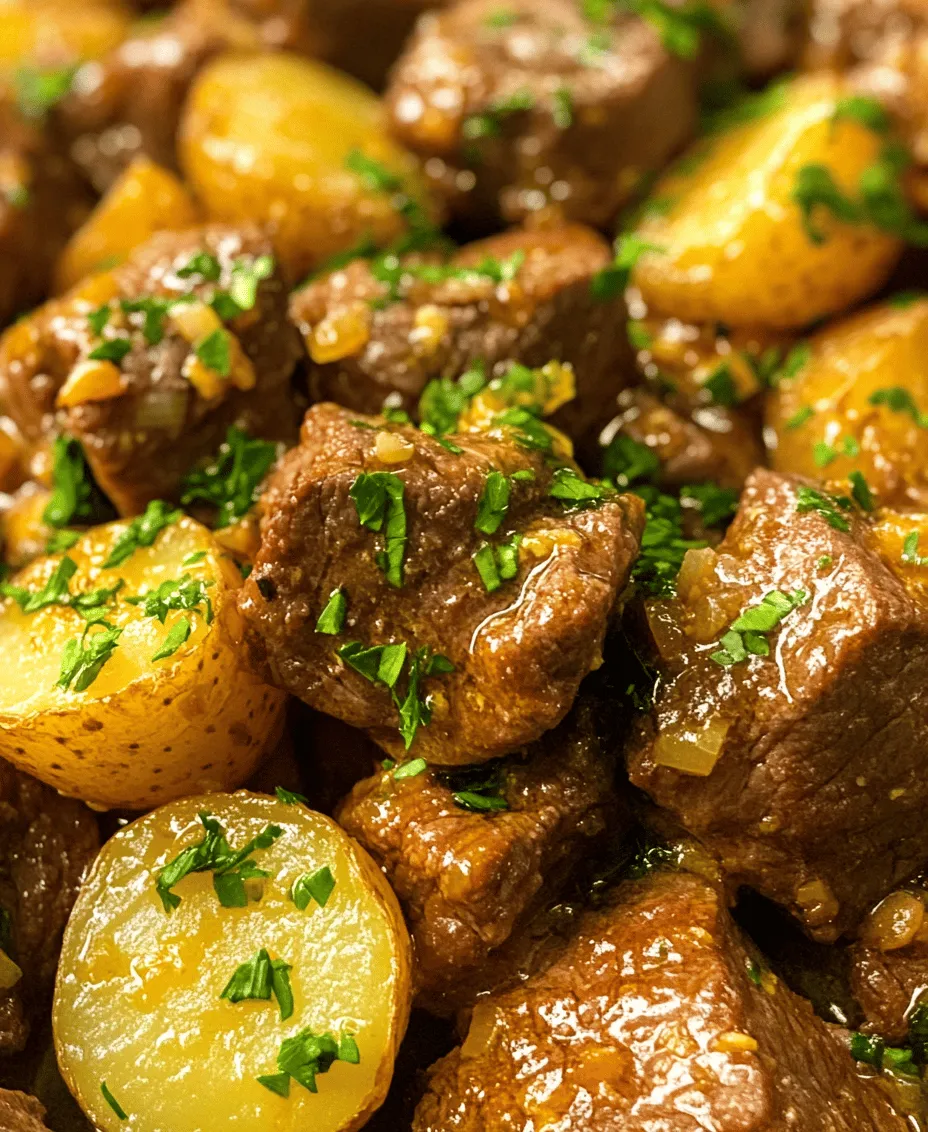 Comfort food often evokes memories of warmth, family gatherings, and hearty meals that bring everyone together. One such dish that encapsulates this sentiment is the Slow Cooker Garlic Butter Beef Bites & Potatoes. This recipe is a delightful medley of tender beef, buttery potatoes, and aromatic garlic, making it a perfect choice for any family dinner or special occasion. Its rich, savory flavors and melt-in-your-mouth texture will have your taste buds dancing, while the ease of preparation will leave you with more time to enjoy the company of your loved ones.