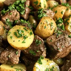 Comfort food often evokes memories of warmth, family gatherings, and hearty meals that bring everyone together. One such dish that encapsulates this sentiment is the Slow Cooker Garlic Butter Beef Bites & Potatoes. This recipe is a delightful medley of tender beef, buttery potatoes, and aromatic garlic, making it a perfect choice for any family dinner or special occasion. Its rich, savory flavors and melt-in-your-mouth texture will have your taste buds dancing, while the ease of preparation will leave you with more time to enjoy the company of your loved ones.