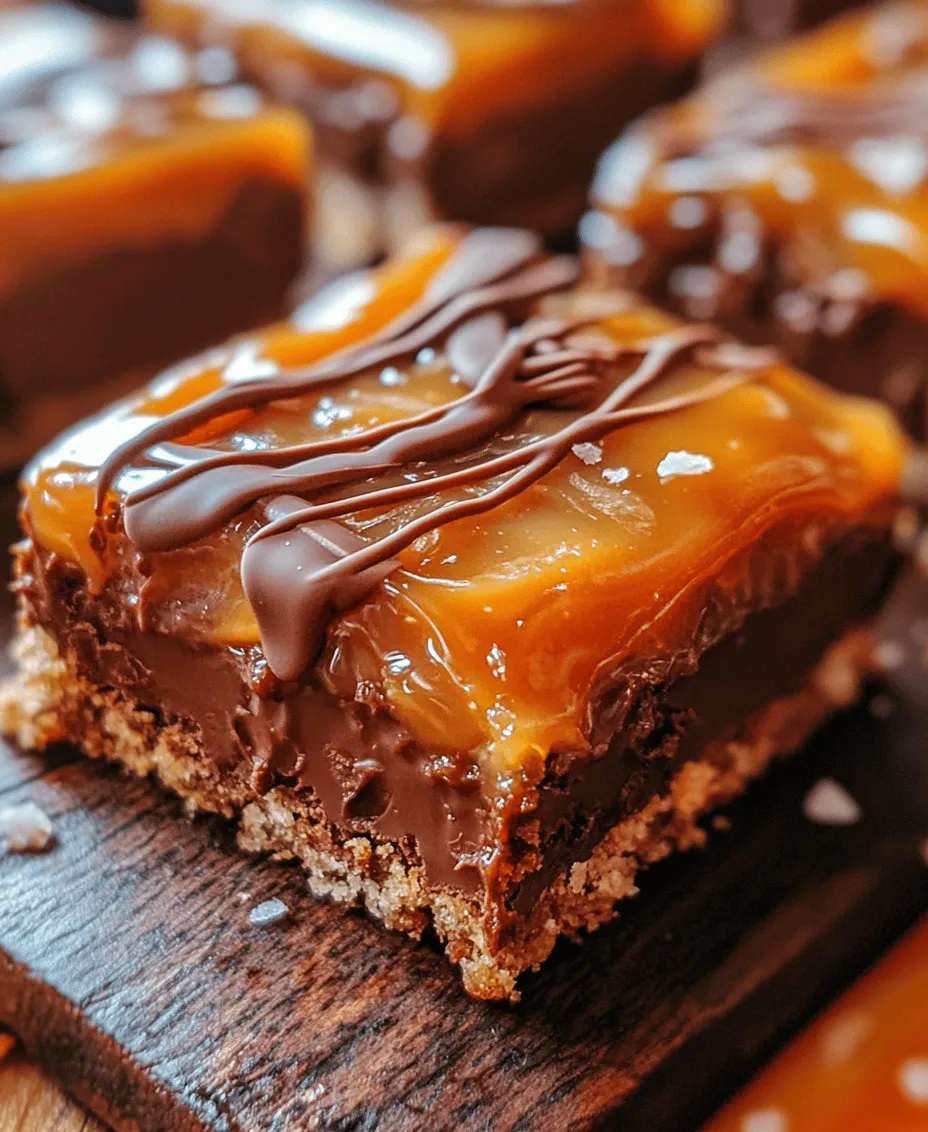 If you're searching for a dessert that perfectly balances richness and sweetness, look no further than the decadent caramel chocolate crunch bars. These delightful treats are a crowd-pleaser, combining the luxurious flavors of creamy chocolate and luscious caramel with a satisfying crunch that keeps you coming back for more. Ideal for both special occasions and everyday indulgences, these bars are a wonderful way to elevate your dessert game without requiring extensive baking skills.