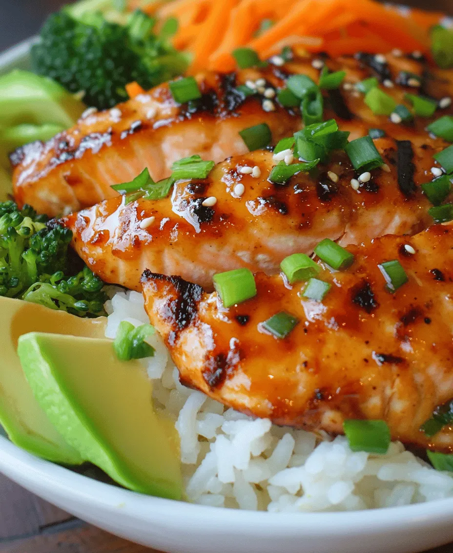 If you're on the lookout for a dish that tantalizes your taste buds while offering a wholesome, nourishing meal, look no further than Honey Sriracha Salmon Bowls. This vibrant dish is a perfect blend of sweet and spicy flavors, making it a delightful option for lunch or dinner. The tender, flaky salmon, coated in a luscious honey sriracha glaze, is served over a bed of fluffy jasmine rice and accompanied by a medley of colorful vegetables. Each bite bursts with flavor, creating a satisfying and energizing meal.