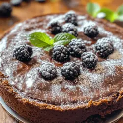 If you’re searching for a dessert that perfectly marries rich chocolate indulgence with the tart sweetness of fresh fruit, look no further than the irresistibly easy and delicious Blackberry Chocolate Cake. This dessert is not just a feast for the palate; it’s a visual delight that brings a burst of color and flavor to any occasion. The combination of luscious dark chocolate and juicy blackberries creates a cake that satisfies both chocolate lovers and fruit enthusiasts alike.