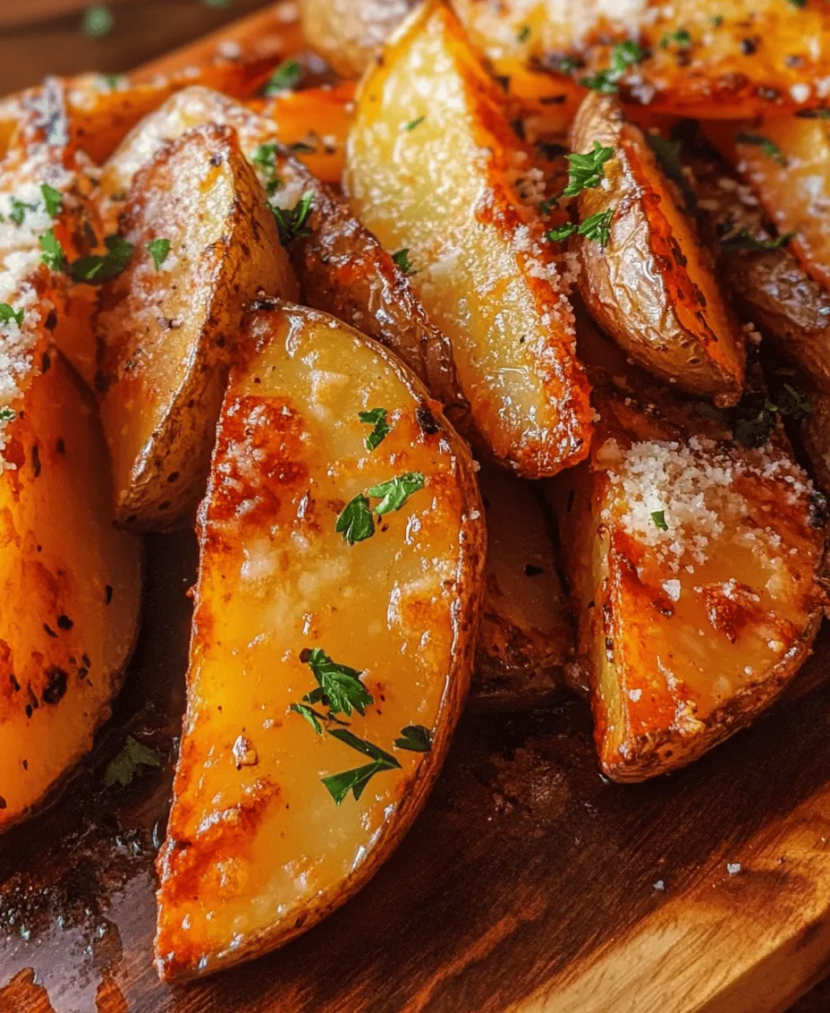 Crispy Baked Garlic Parmesan Potato Wedges are a delightful and satisfying side dish that can elevate any meal or stand alone as a delicious snack. The combination of crispy exteriors, tender interiors, and a savory flavor profile makes these potato wedges a favorite among many. With just a handful of ingredients and straightforward instructions, you can whip up these delectable wedges in under an hour, making them a perfect choice for busy weeknights or casual gatherings.