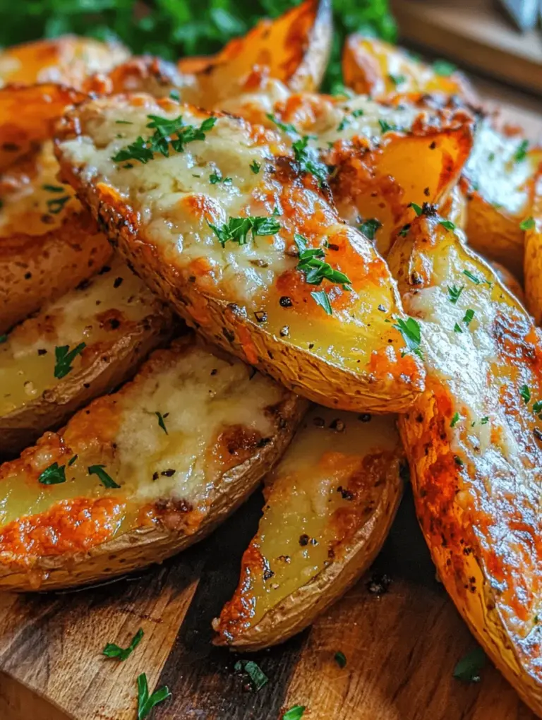 Crispy Baked Garlic Parmesan Potato Wedges are a delightful and satisfying side dish that can elevate any meal or stand alone as a delicious snack. The combination of crispy exteriors, tender interiors, and a savory flavor profile makes these potato wedges a favorite among many. With just a handful of ingredients and straightforward instructions, you can whip up these delectable wedges in under an hour, making them a perfect choice for busy weeknights or casual gatherings.