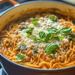 In today's fast-paced world, the concept of one-pot meals has gained immense popularity among home cooks and busy families alike. With the ability to prepare a wholesome meal in a single pot, these recipes not only save time but also minimize the mess in the kitchen. One such delightful recipe that stands out is the One Pot Spaghetti Delight. This dish is not only quick and easy to prepare but also packs a punch of flavor that will tantalize your taste buds.