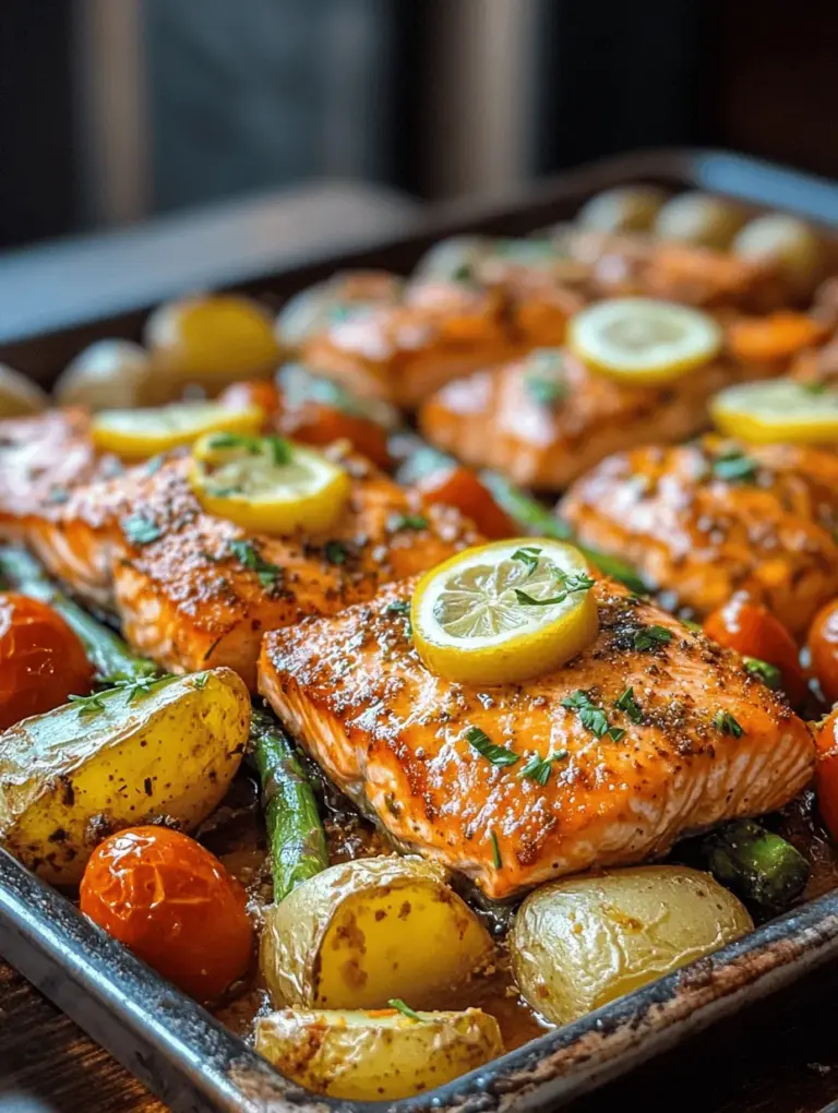 In today's fast-paced world, finding the balance between a healthy diet and a busy lifestyle can often feel overwhelming. With the constant hustle and bustle, many of us seek meals that are not only nutritious but also quick to prepare and delicious. One such dish that perfectly encapsulates this balance is the Zesty Sheet Pan Lemon Garlic Salmon & Veggies. This recipe combines the vibrant flavors of lemon and garlic with the freshness of seasonal vegetables, making it a delightful choice for any weeknight dinner.