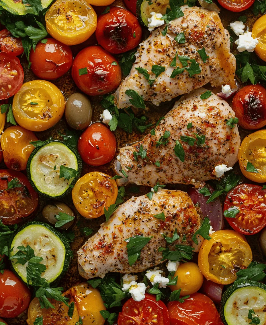 Embark on a culinary journey to the heart of the Mediterranean with our vibrant and wholesome Sheet Pan Chicken & Veggies recipe. This dish encapsulates the essence of Mediterranean cuisine, bringing together rich flavors, fresh ingredients, and a harmonious balance of protein and vegetables. Not only is it a feast for the eyes and the palate, but it also serves as a convenient, nutritious dinner option for the entire family.