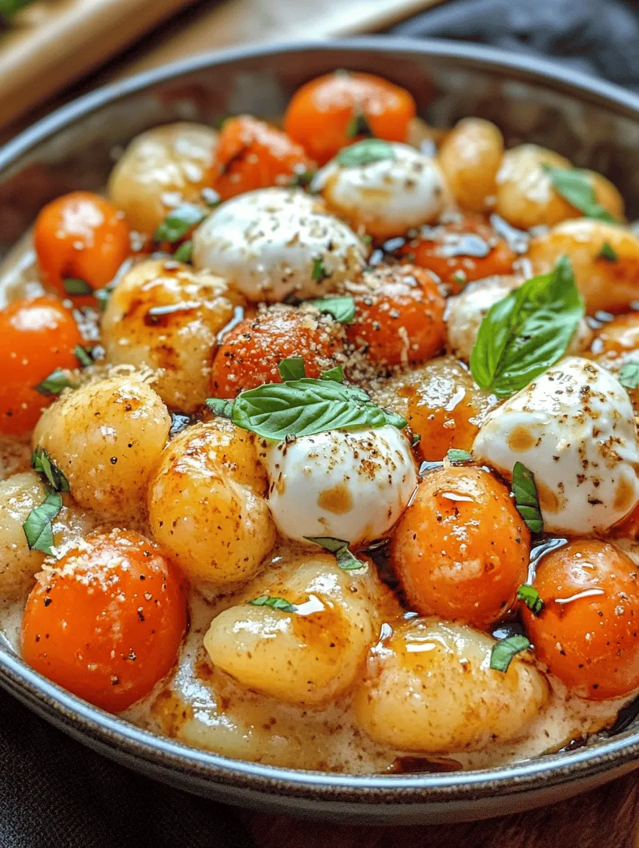 Welcome to a delightful culinary journey that brings you the essence of comfort food in just 30 minutes! Today, we are diving into the delicious world of Creamy Tomato Gnocchi with Burrata. This dish is not only a feast for the eyes with its vibrant colors but also a true indulgence for your taste buds. Imagine pillowy potato gnocchi swimming in a rich and creamy tomato sauce, all crowned with luscious burrata cheese that melts into the dish, creating an irresistible combination of flavors and textures.