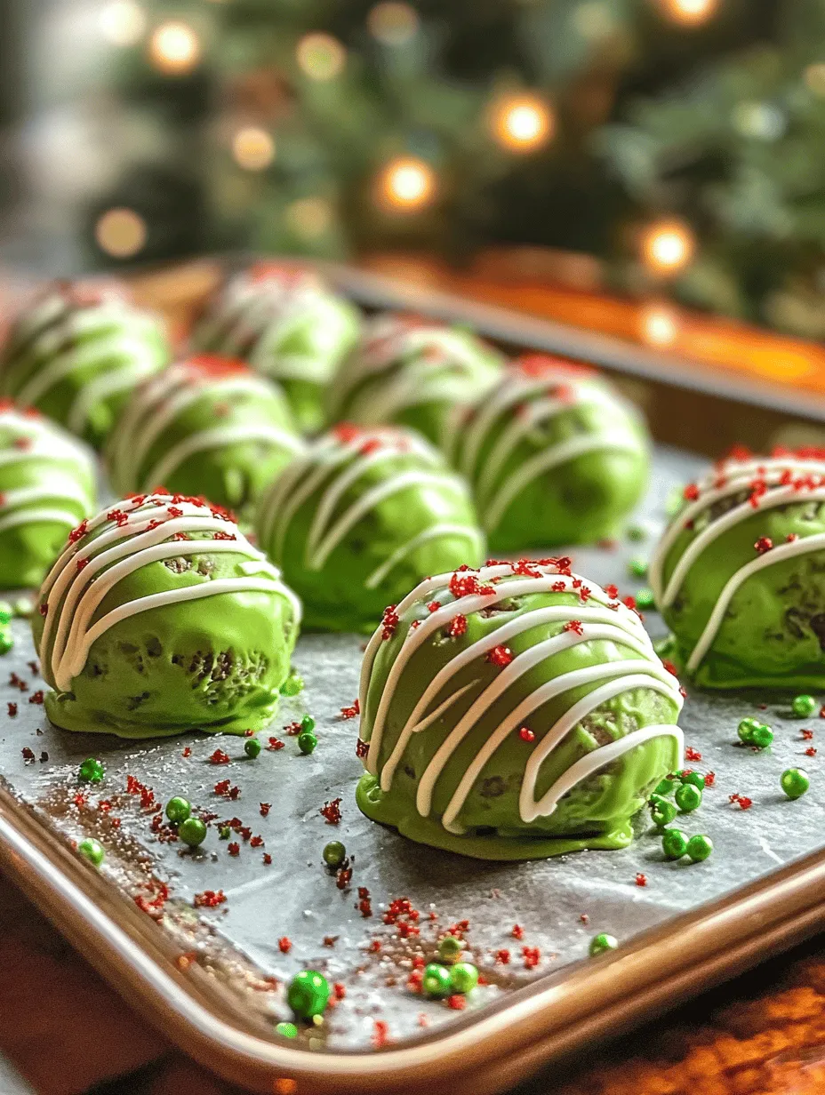 As the holiday season approaches, the air fills with a sense of joy and celebration, marked by the delightful aromas of baked goods and festive treats. The importance of holiday confections cannot be overstated; they bring families and friends together, creating memories that last a lifetime. Among the myriad of holiday treats, Grinch Oreo Balls stand out as a fun and easy dessert that truly embodies the spirit of the season. These festive bites not only captivate the taste buds but also serve as a whimsical nod to the beloved Dr. Seuss classic, "How the Grinch Stole Christmas!"