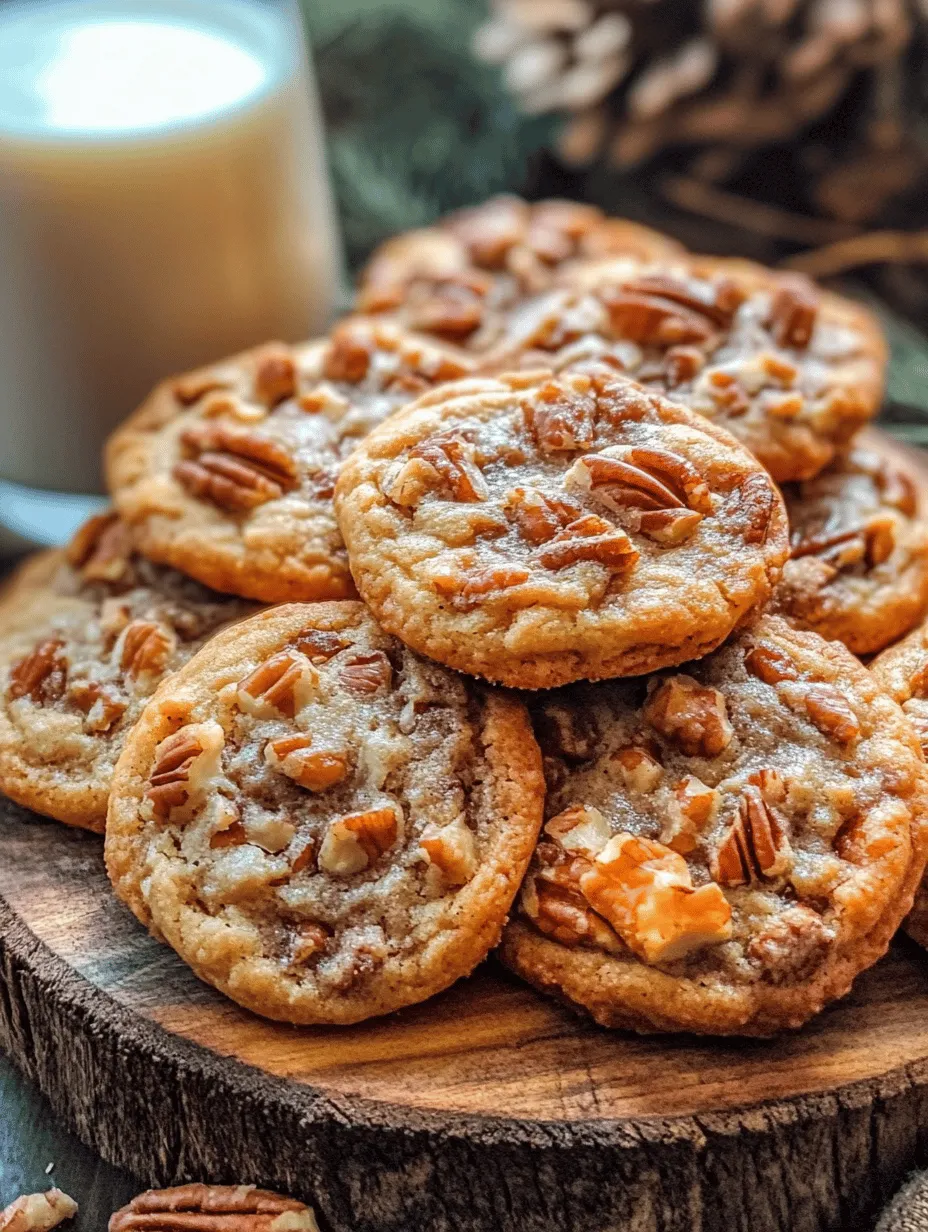 To fully appreciate Pecan Pie Cookies, it’s essential to understand the origins of pecan pie itself. This dessert has deep roots in Southern cuisine, where pecans are abundant and celebrated. The pecan tree is native to the southern United States, and its nuts have been a staple in the region's cooking for centuries. Pecan pie's origins can be traced back to the early 19th century, with various recipes emerging that highlight the nut's natural sweetness and buttery flavor.