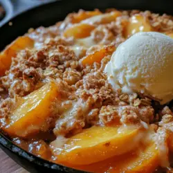 As the sun shines brightly and summer beckons, there's nothing quite like indulging in a dessert that captures the essence of the season. Enter the One-Pan Peach Crisp Delight, a luscious treat that merges the juicy sweetness of ripe peaches with a crunchy, golden oat topping. This simple yet satisfying dessert is perfect for summer gatherings, casual family dinners, or even as a delightful end to a busy weeknight meal. With its comforting flavors and heartwarming aroma, this peach crisp not only satisfies your sweet tooth but also celebrates the natural sweetness of fresh, in-season peaches.