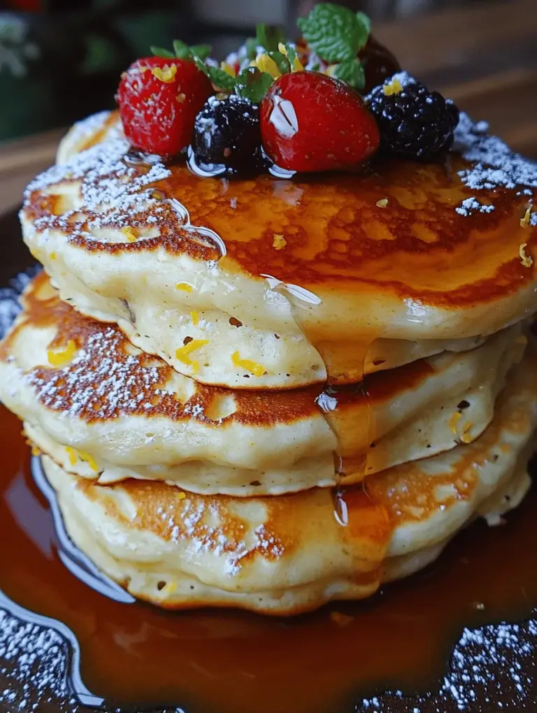 Imagine starting your day with a plate of fluffy pancakes that are not only delightful to the taste buds but also light and airy in texture. Pancakes are a staple breakfast food around the world, cherished for their versatility and comfort. Whether drizzled with syrup, topped with fresh fruits, or enjoyed plain, pancakes have a way of bringing joy to the breakfast table. This article introduces a unique twist on the classic pancake recipe: Fluffy Lemon Ricotta Pancakes.