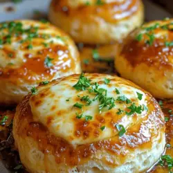 If you're on the hunt for a deliciously indulgent appetizer or snack that will impress your guests and satisfy your cravings, look no further than Cheesy Garlic Biscuit Bombs. These little bites of joy encapsulate the irresistible combination of garlic, cheese, and buttery biscuits in every mouthful. Imagine breaking into a warm, flaky biscuit only to discover a gooey, cheesy center that oozes deliciousness. Not only do these biscuit bombs deliver on flavor, but they are also remarkably easy to prepare, making them the perfect choice for a cozy night in or a festive gathering.