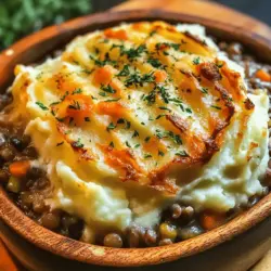 Shepherd’s Pie is a classic comfort food that has warmed hearts and filled stomachs for generations. Traditionally made with minced meat and topped with creamy mashed potatoes, this dish has become a staple in many households. However, as the culinary world evolves and the demand for plant-based meals increases, a delightful twist has emerged—Vegetarian Lentil Shepherd’s Pie. This version not only preserves the heartiness and warmth that makes Shepherd’s Pie so beloved, but it also introduces lentils as a nutritious, protein-packed alternative to meat.