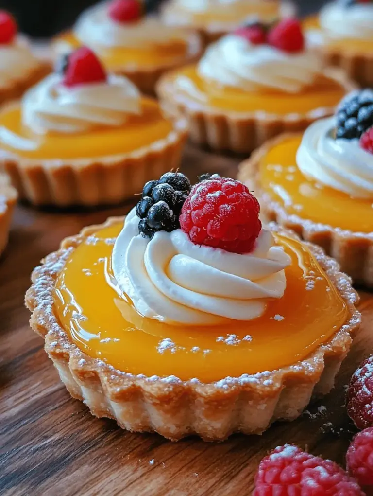 Mini desserts hold a special place in the hearts of dessert lovers everywhere. Their bite-sized appeal and the ability to pack a burst of flavor into a small package make them the perfect choice for any occasion. Among these delightful mini treats, lemon curd tarts stand out for their refreshing taste and vibrant presentation. The combination of sweet and tangy flavors creates a balance that is truly irresistible, making these little tarts a beloved favorite for many.