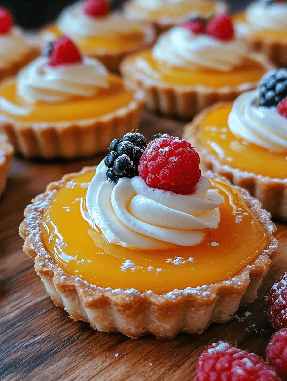 Mini desserts hold a special place in the hearts of dessert lovers everywhere. Their bite-sized appeal and the ability to pack a burst of flavor into a small package make them the perfect choice for any occasion. Among these delightful mini treats, lemon curd tarts stand out for their refreshing taste and vibrant presentation. The combination of sweet and tangy flavors creates a balance that is truly irresistible, making these little tarts a beloved favorite for many.