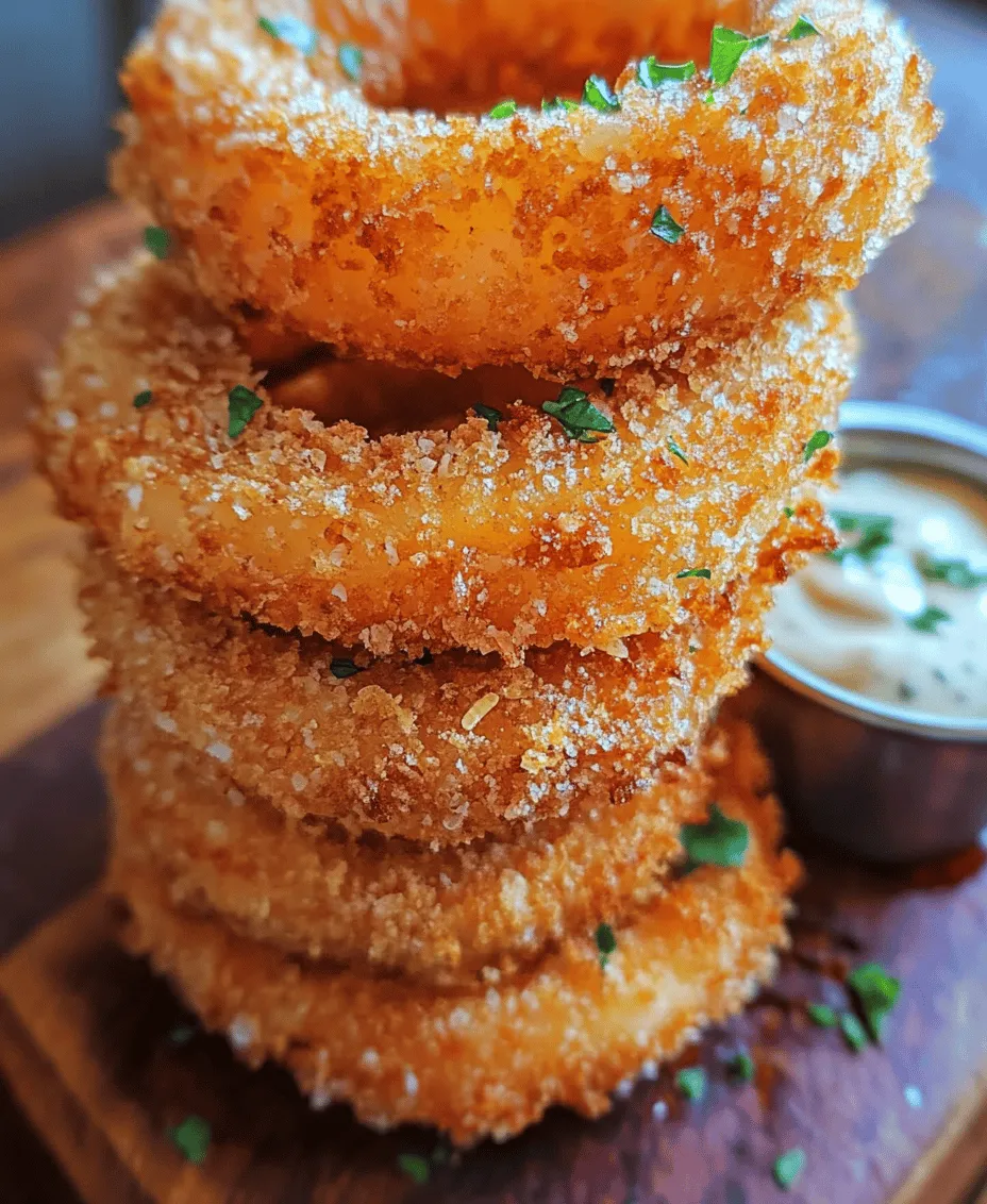 Onion rings are a classic snack and side dish that have captured the hearts and taste buds of food lovers around the world. Their irresistible crunch and savory flavor make them a perfect accompaniment to burgers, sandwiches, or even enjoyed on their own as a delectable treat. Whether you’re dining out at a favorite restaurant or hosting a lively backyard barbecue, onion rings are often a go-to item for both casual and festive occasions.