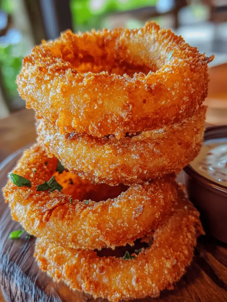 Onion rings are a classic snack and side dish that have captured the hearts and taste buds of food lovers around the world. Their irresistible crunch and savory flavor make them a perfect accompaniment to burgers, sandwiches, or even enjoyed on their own as a delectable treat. Whether you’re dining out at a favorite restaurant or hosting a lively backyard barbecue, onion rings are often a go-to item for both casual and festive occasions.