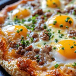 Breakfast is often hailed as the most important meal of the day, but it can also be one of the most exciting, especially when it comes to the trendy and indulgent creation known as breakfast pizza. This delightful dish combines the comforting elements of classic breakfast favorites—think fluffy biscuits, savory sausage, creamy gravy, and perfectly cooked eggs—into a deliciously satisfying pizza that is sure to elevate your morning routine. The Biscuits and Sausage Gravy Breakfast Pizza is not just a meal; it’s a celebration of flavors and textures, bringing together the best components of breakfast in a way that is both accessible and incredibly comforting.