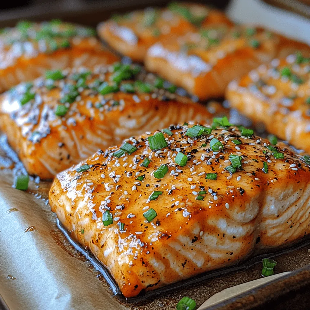 If you're looking for a dish that perfectly balances sweet and spicy flavors while being easy to prepare, look no further than Honey Sriracha Glazed Salmon. This delectable recipe features fresh salmon fillets drizzled with a tantalizing glaze that combines the natural sweetness of honey with the fiery kick of Sriracha sauce. The result is a dish that is not only bursting with flavor but also incredibly nutritious, making it an ideal choice for both weeknight dinners and special occasions.