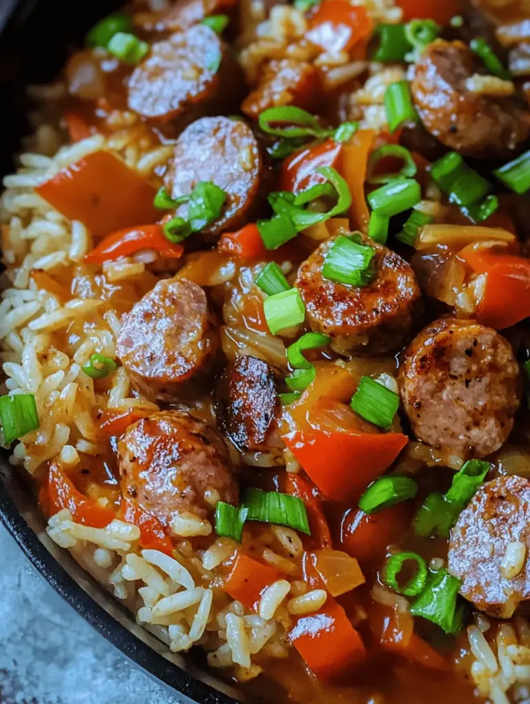 Cajun cuisine, known for its bold flavors and vibrant ingredients, brings a unique flair to any meal. One of the standout dishes that encapsulates the essence of Cajun cooking is the Cajun Sausage and Rice Skillet. This one-pan wonder not only combines the smoky richness of sausage with the comforting nature of rice but also bursts with colorful vegetables and aromatic spices. This dish is not only satisfying but also easy to prepare, making it a perfect candidate for any weeknight dinner.