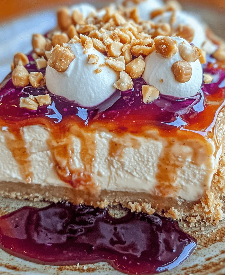 The timeless combination of peanut butter and jelly is a classic flavor duo that has delighted taste buds since childhood. Now, imagine transforming that nostalgic pairing into an exquisite dessert experience that tantalizes both the palate and the senses. Enter the Peanut Butter & Jelly Cheesecake Delight—a dessert that merges the beloved flavors of peanut butter and jelly with the creamy sophistication of a cheesecake. This dessert brings a modern twist to a classic treat, making it perfect for any occasion, be it a family gathering, a birthday celebration, or simply a cozy night in.