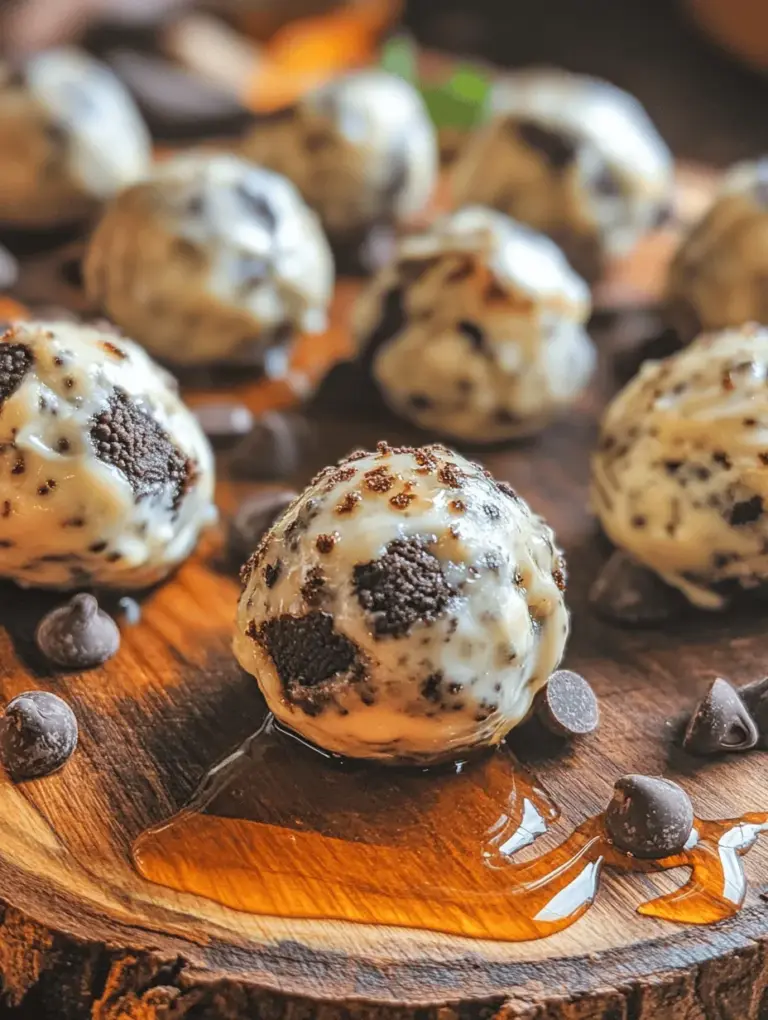 At the heart of this recipe are Oreo cookies, the classic chocolate sandwich cookies known for their rich flavor and iconic cream filling. These cookies not only add a delightful taste but also provide texture and sweetness that balances perfectly with the other ingredients. The crunchiness of crushed Oreos creates a satisfying bite, making these protein balls enjoyable to eat.