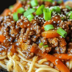 To truly appreciate Savory Mongolian Ground Beef Noodles, it’s essential to understand the key components that contribute to its delightful taste and texture. Each ingredient plays a vital role in creating a dish that is both satisfying and nutritious.