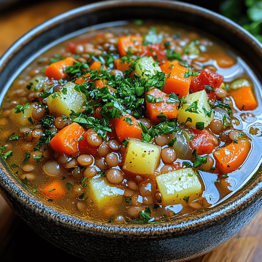 In the realm of comfort food, few dishes can rival the warmth and satisfaction of a hearty lentil soup. This Heartwarming Hearty Lentil Soup recipe not only delivers on flavor but also offers a nourishing blend of ingredients that cater to both health and taste. Lentils are a powerhouse of protein and fiber, making this soup an ideal choice for a wholesome meal. Whether you're seeking a cozy dinner for a chilly evening or a fulfilling dish to share with loved ones, this recipe is sure to become a staple in your kitchen.