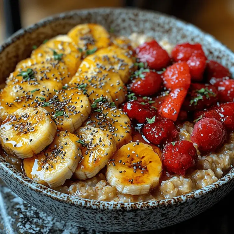 In the bustling world of breakfast options, oatmeal stands out as a beloved classic that has made its way into the hearts and kitchens of many. Our Energizing Oatmeal Breakfast Bowl recipe takes this timeless dish to the next level, transforming simple rolled oats into a vibrant, nutritious meal that fuels your day. Whether you are rushing out the door in the morning or enjoying a leisurely weekend brunch, this recipe proves that breakfast can be both quick and satisfying.