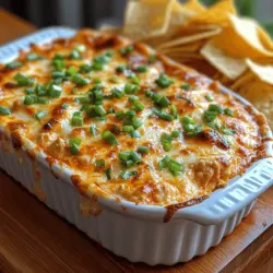 Buffalo Chicken Dip has become a beloved staple in the appetizer realm, showcasing a delightful blend of creamy, spicy, and savory flavors that can satisfy any palate. Ideal for gatherings, game days, or cozy nights in, this dip manages to capture the essence of comfort food while also being a party favorite. Its creamy texture combined with the zesty kick of buffalo sauce creates an irresistible dish that draws people in, making it a must-have at any social event.